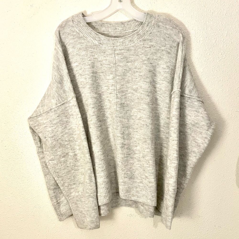 Womens Gray Soft Sweater XL